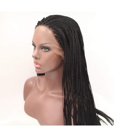 SHIYID Color Synthetic Braided Lace Front Wigs for Women - Heat Resistant 18 inch Premium Braid Wig - Buy Online on SooperMarket.com