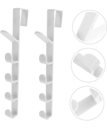 ABOOFAN 2pcs Transparent Hook Over The Door Towel Rack Over The Door Storage Household Coat Hook Coat Rack - Buy Online on SooperMarket.com