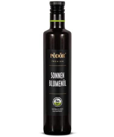 P D R - Organic sunflower oil - cold pressed - natural - unfiltered (500ml)
