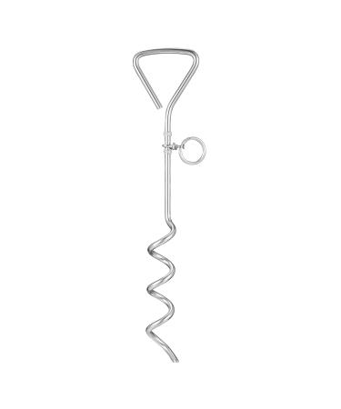 Balacoo Pet Stake Spiral Tie-Out Pet Supply Stake Dog Leash Anchor Stakes with Spiral Shape Suitable for Outdoor Yard and Camping Small Medium and Large Pets