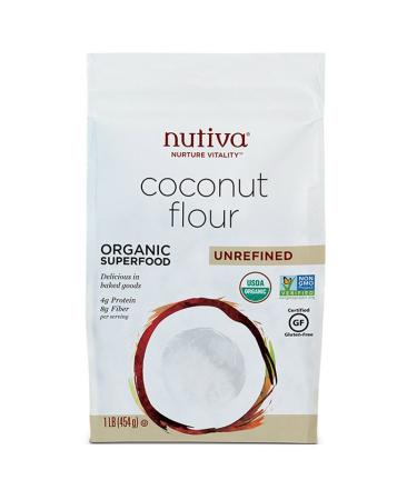 Nutiva, Organic Coconut Flour, 16 Ounce