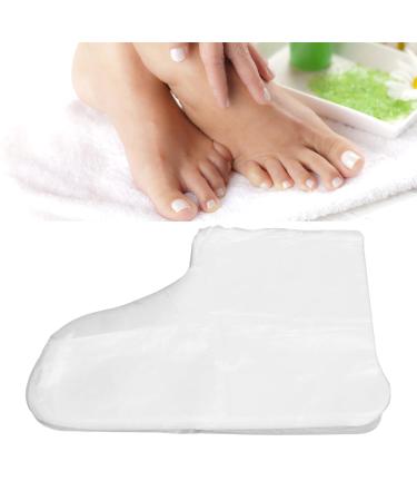 100 Disposable Plastic Paraffin Foot Covers - Spa Foot Care Inserts for Pedicure & Therapy - Buy Online on SooperMarket.com