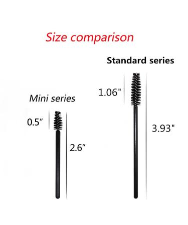 200 Pack Mini Disposable Mascara Wands for Eyelash Extensions and Brow Brush - Bulk Makeup Tool in 4 Colors - Buy Online on SooperMarket.com