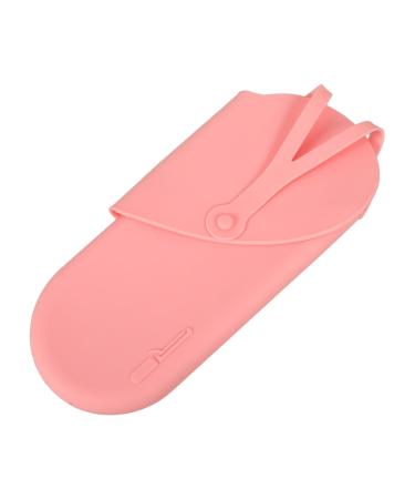 FOYTOKI Curling Iron Storage Bag Storage Organizer Universal Curling Iron Bag Curling Iron Holder Hair Styling Bag Curling Iron Carrier Hair Curler Bag Curling Iron Organizer Bag 29.50X13.50X2.00CM Pink