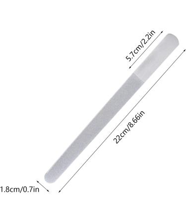 Stainless Steel Nail File | Stainless Steel Finger Nail File - Toenail File for Natural Nails Pedicure Tool Nail Care for Home Salon or Travel Use - Buy Online on SooperMarket.com