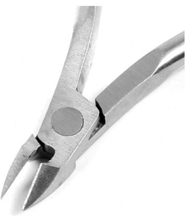Professional Cuticle Nippers | Precision Surgical-Grade Stainless Steel Cuticle Trimmer French Handle Single Spring 5mm Jaw (Half Jaw) - Buy Online on SooperMarket.com