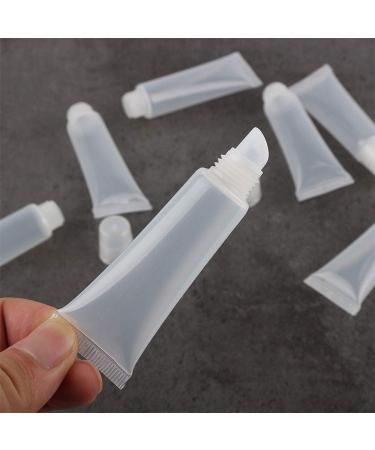 Refillable Clear Lip Balm Tube 10ml | Empty Cosmetic Container for Lip Gloss & Travel Makeup Accessories - Buy Online on SooperMarket.com