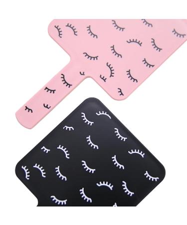 Mini Handheld Lash Mirror - Compact Black Mirror for Perfect Lash Application | Shop Now - Buy Online on SooperMarket.com