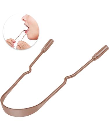 Ecoticfate Stainless Steel Tongue Scraper - U-Shaped Tongue Cleaning Brush for Bad Breath & Oral Hygiene | International Shipping Available - Buy Online on SooperMarket.com