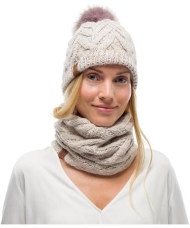 Buff Unisex Knit & Polar Hat - Warm Knitted & Fleece Winter Accessory - One Size Fits All - Buy Online on SooperMarket.com