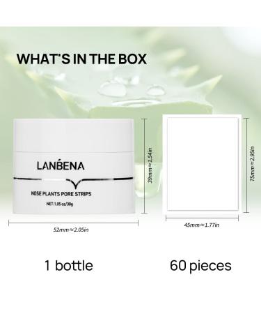 Buy Lanbena Blackhead Remover Peel Off Mask - Effective Blackhead Strips for Nose | Moisturizing & Cleansing | 1.05 Ounce - Buy Online on SooperMarket.com