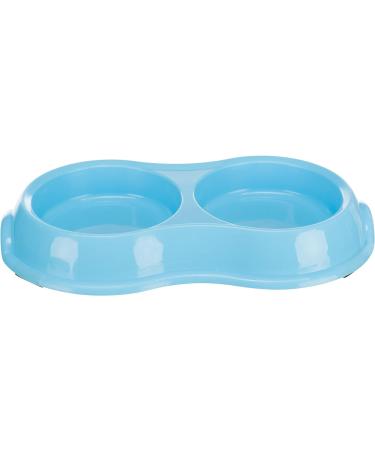 Trixie Light Weight Version Plastic Double Bowl for Cat 200 ml Assorted Colors 1 Count (Pack of 1) - Buy Online on SooperMarket.com