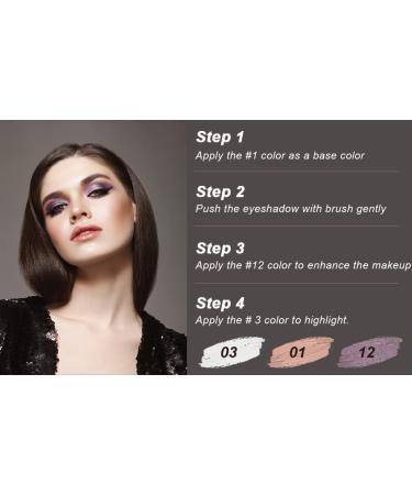 CCbeauty Eyeshadow Stick Set - Waterproof Matte & Glitter Shadow Pencil for Professional Makeup | Long Lasting & Pearlescent | Shimmer Iron Grey 06 - Buy Online on SooperMarket.com