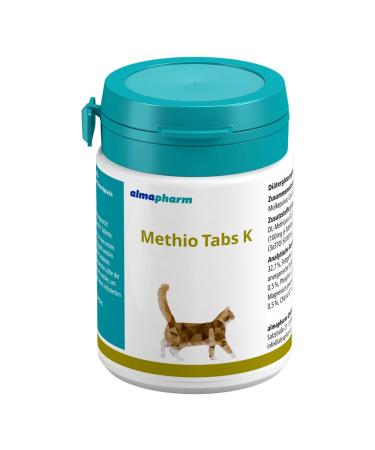 Almapharm Methio Tabs K |200 tablets |Supplementary feed for cats |Vital substances to acidify the urine |To support urinary trouble problemsWith methionine