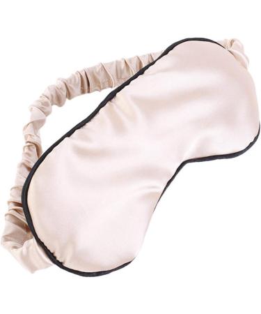 Zeiwohndc Double Sided Imitation Silk Satin Sleep Eye Mask - Women's Solid Color Anti-Aging Skin Care Blindfold with Elastic Band - Buy Online on SooperMarket.com