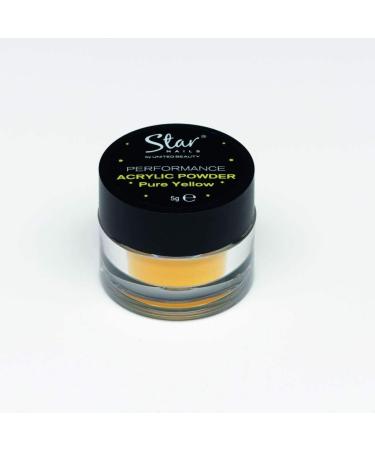 Star Nails Performance Acrylic Powder Pure Yellow 5g 5g Yellow