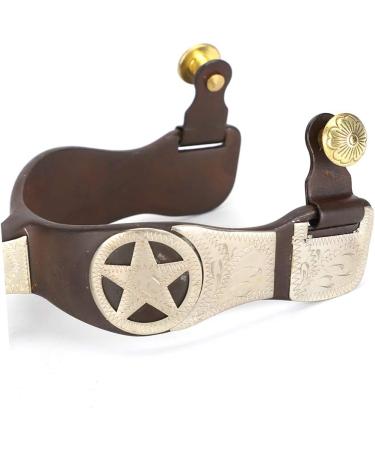 Horse Spurs Low Carbon Steel Horse Boot Spurs Decoration West Cowboy Style Horse Spurs for Riding - Buy Online on SooperMarket.com