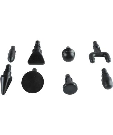High-Frequency Black Body Massager with 8 Silicone Heads - Deep Tissue Relief for Sore Muscles - International Shipping Available - Buy Online on SooperMarket.com