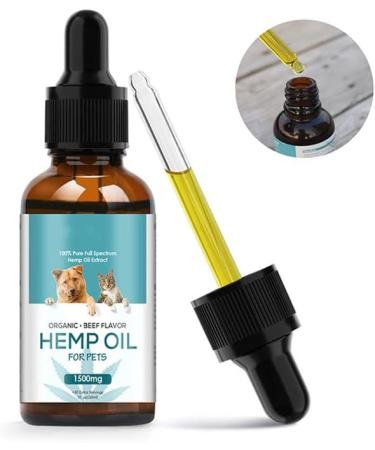 The PawStore 100% Natural Organic Hemp Oil for Pet Dogs and Cats Anxiety Flavor Nutty - Buy Online on SooperMarket.com