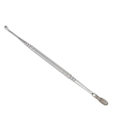 Stainless Steel Double Head Ear Spoon - Ergonomic Design for Itch Relief - Spiral Spring Ear Pick (Silver) - Buy Online on SooperMarket.com