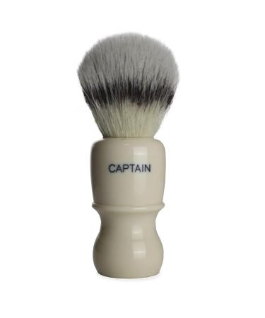 Limited Edition Alexander Simpson Captain Synthetic Hair Shaving Brush - Ivory Faux Platinum Fiber - Buy Online on SooperMarket.com