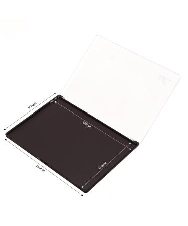 Allwon Large Magnetic Empty Eyeshadow Palette with 20 Metal Stickers - Transparent Plastic Makeup Palette for Eyeshadow, Lipstick, Blush & Powder - Buy Online on SooperMarket.com