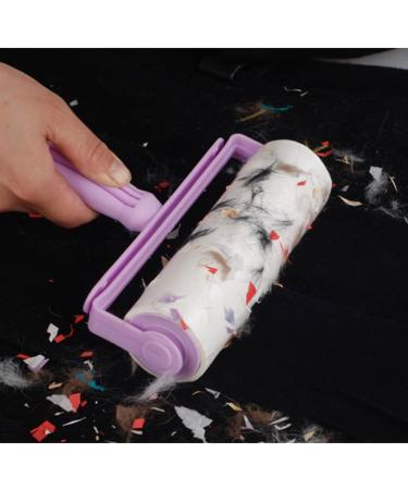 16cm Large Surface Lint Roller with 7 Refills - Effective Pet Hair Remover for Clothes & Furniture - 420 Sheets - Purple Rodillo Quitapelusas - Buy Online on SooperMarket.com