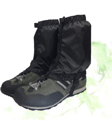 VORCOOL Lightweight Waterproof Snow Gaiters - 1 Pair Ankle Gaiters for Outdoor Hiking & Climbing (Black) | International Shipping Available - Buy Online on SooperMarket.com