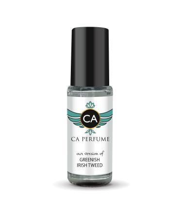 CA Perfume Impression of Greenish Irish Tweed For Men Replica Fragrance Body Oil Dupes Alcohol-Free Essential Aromatherapy Sample Travel Size Concentrated Long Lasting Attar Roll-On 0.14 Fl Oz/4ml-X1
