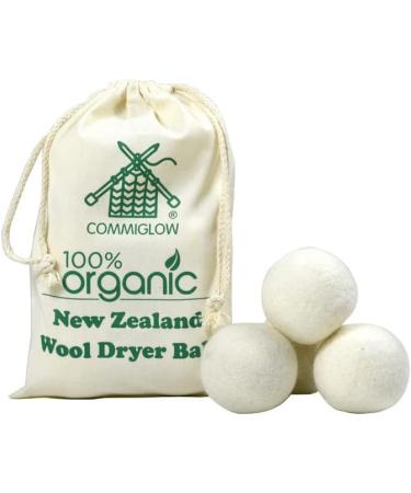 Natural Wool Dryer Balls - Set of 6 | Fabric Softener & Wrinkle Reducer | Eco-Friendly Alternative to Plastic Balls & Liquid Softeners - Buy Online on SooperMarket.com