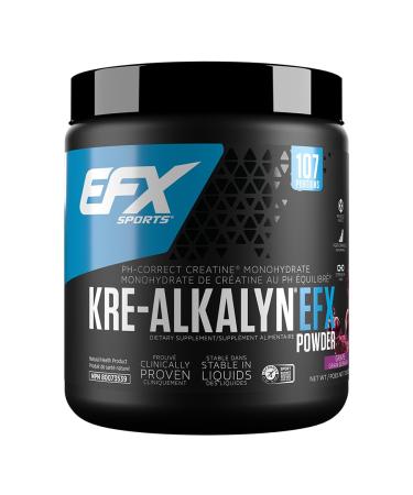 EFX Sports Kre-Alkalyn Powder 200g PH-Correct Creatine Monohydrate | Multi-Patented Formula Gain Strength Build Muscle & Enhance Performance Grape 200 gram