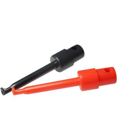 ZRM&E 10pcs Long Tip Plastic Fly Hook Hackle Pliers Set for Fly Fishing - Red and Black Feather Clips for Nymph Flies - Buy Online on SooperMarket.com