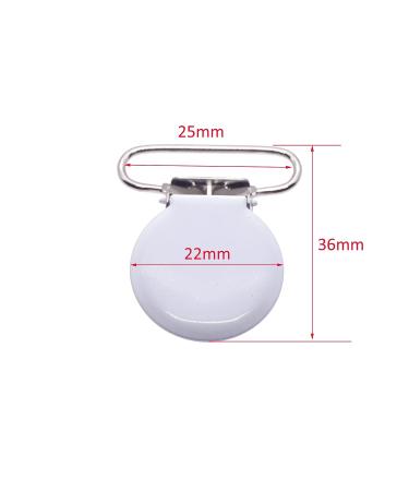 Sutoyuen 42pcs Metal Round Suspender Clips for DIY Pacifier Chains & Jewelry Accessories - Buy Online on SooperMarket.com