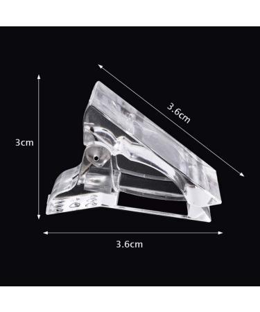Nuoshen 5pcs Transparent Nail Tips Clip Poly Gel Builder Kit - Manicure Tools for Quick & Easy Nail Extension - UV LED Friendly - Buy Online on SooperMarket.com