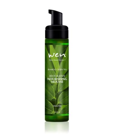 Wen Bamboo Green Tree Nourishing Hair Mousse - Great For Curly and Wavy Hair Curls Mousse Hair Foam Volumizing Mousse for Gender Neautral/Men & Women Hair Styling Products - 7.5 Fl Oz (Pack of 1)