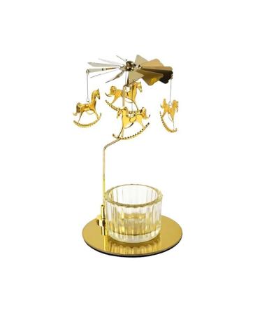 Candle holder Creative Rotary Candlestick Aromatherapy Candle Cup Festive atmosphere Requisite Candle holder made of metal candle holder