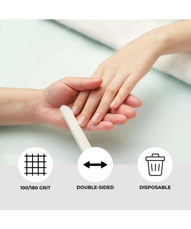 ForPro Double-Sided Manicure Nail File 100/180 Grit, White 100-Count Foam Boards - 6L x .75W - Buy Online on SooperMarket.com