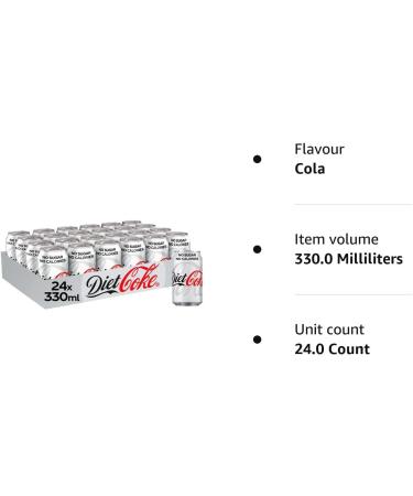 Diet Coke 24x330ml - Buy Online on SooperMarket.com