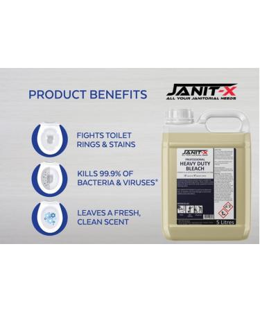 Janit-X Heavy Duty Bleach 5 Litre (1 without pump) 1 5.00 l (Pack of 1) - Buy Online on SooperMarket.com