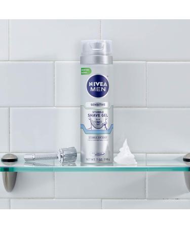 Nivea Men Sensitive Skin Shave Gel - Beard Softener 7oz | Ideal for Smooth Shaving - Buy Online on SooperMarket.com
