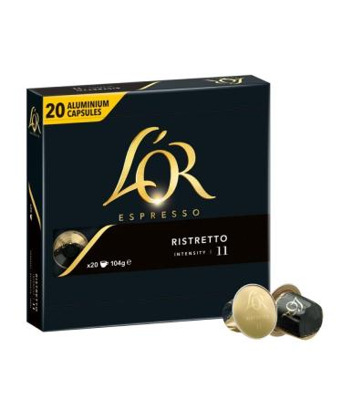 L'OR Ristretto 11 coffee capsules Nespresso * compatible (20 coffee pods) strong intensity 11/11