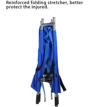 BHDK Folding Portable Stretcher Emergency Patient Mover Stretcher Rescue Quicklitter Travel Size Transport for Hospital Clinic Home Sports venues Ambulance (Blue)(1) - Buy Online on SooperMarket.com