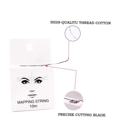 Filfeel Pre-Einked Mapping String for Eyebrow Measurement | Microblading Marker Thread Tool | 10m - Essential Microblading Supplies - Buy Online on SooperMarket.com