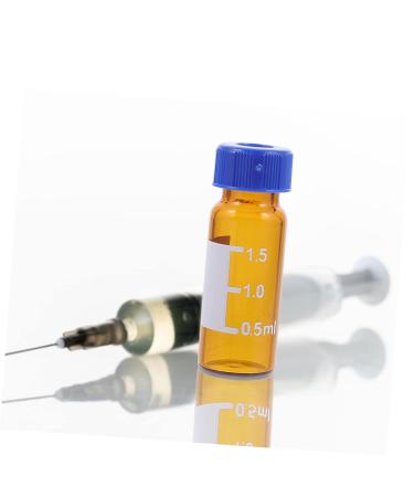 PLAFOPE 200 Pcs Sampling Bottle Borosilicate Sample Vial with Graduation Clear Container Liquid Sampling Transparent Clear Hplc Vial Laboratory Glass With Cover Reagent Bottle 1X1cmx2pcs As Shownx2pcs - Buy Online on SooperMarket.com