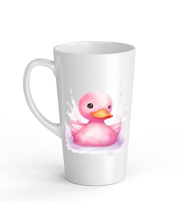 White Ceramic Kids Canard Mug - Large 483 ml Perfect for Hot Chocolate or Milk Fun and Easy to Use