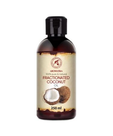 Fractional coconut oil 250ml - Cocos Nucifera Oil - Pure & Natural Coconut Oil - Basic oil - odorless - Coco oil for face - body care - skin care - hair - massage - cosmetics 250 ml (1 Pack)