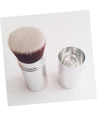 minkissy Cosmetic Applicator Retractable Brush Travel Makeup Dense Foundation Brush Retractable Makeup Brush Retractable Powder Brush Foundation Makeup Tool Metal With Cover - Buy Online on SooperMarket.com