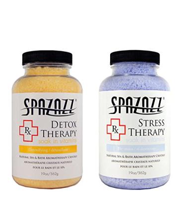 Spazazz Aromatherapy Spa and Bath Crystals 2Pk - Detox/Stress Therapy