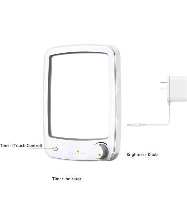10000 Lux White Light Light Therapy Lamp Simulation of Daylight UV-Free Mood Control Lamp Timed Touch LED Sunlight Lamp - Buy Online on SooperMarket.com