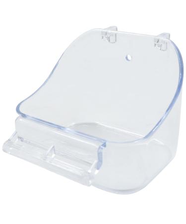 Parrot Bath Box Bird Cage - 1 Piece Parakeet Caged Accessory Supplies Bathing Tub Bath for Most Birdcage Pet Parrot Budgie Parakeet Lovebird Cockatiel Cage Water Shower Transparent